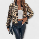 Amiria - Elegant Leopard Print Coat — view 4