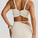 Alani - Ruched Maxi Skirt with Cut-Outs — view 3