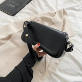 Cadence Wavy Flap Vegan Leather Handbag — view 8