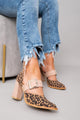 Adalina™ - Suede sandals with panther print