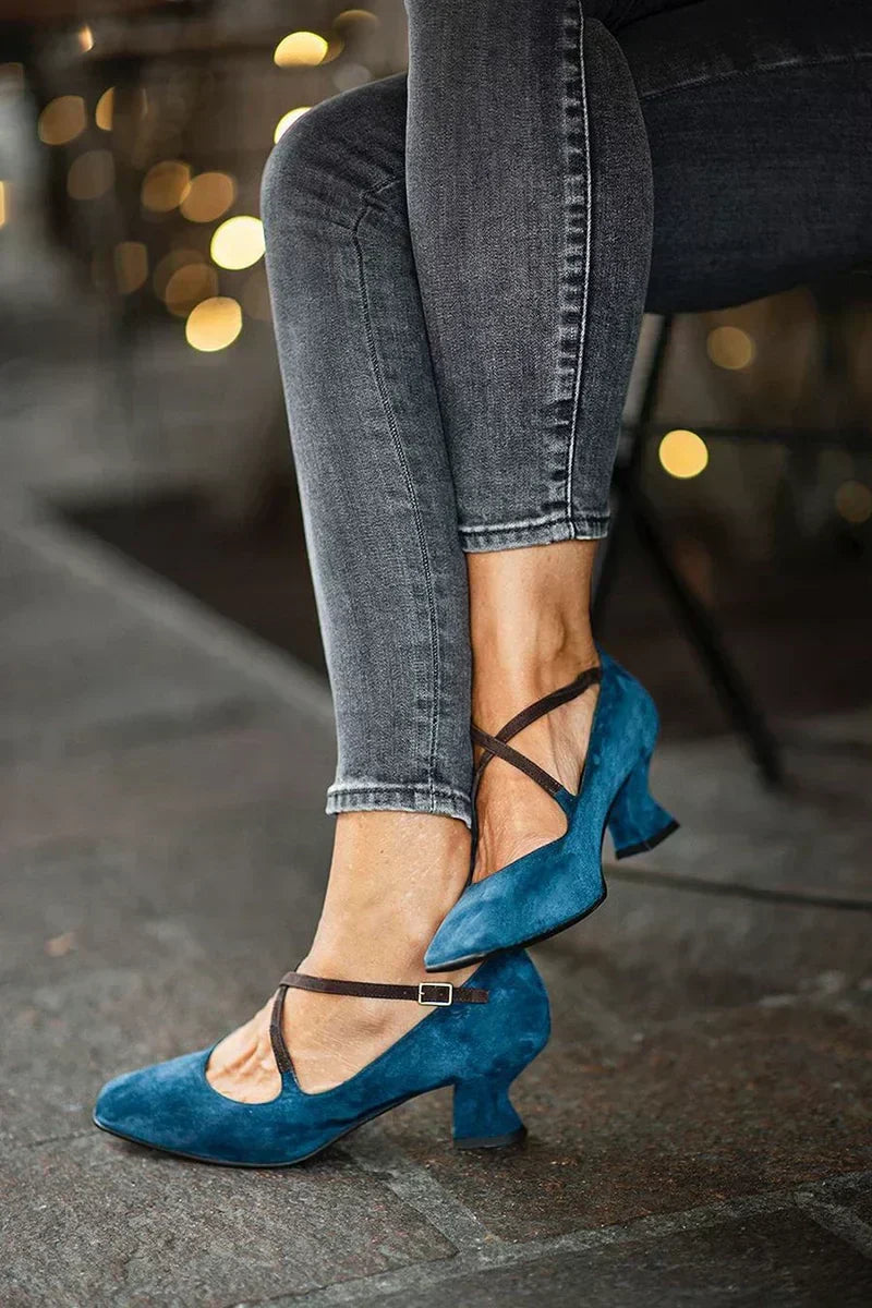 Jennie | ELEGANT STRAP MID-HEELS — view 3