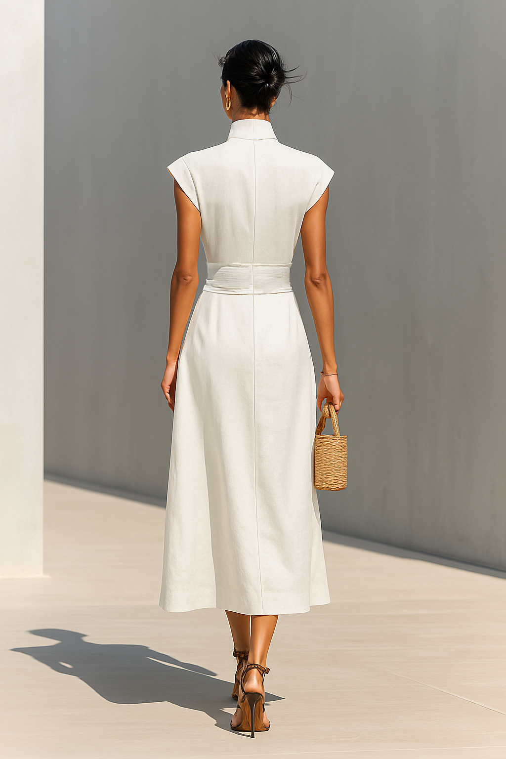 Jada | Lapel Waist Maxi Dress — view 2
