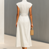 Jada | Lapel Waist Maxi Dress — view 2