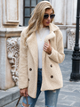 White | Soft Jacket with Lapel Collar