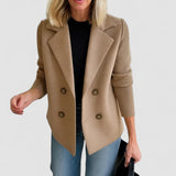 Ilaisaane - Elegant Coat with Knit Sleeves — view 10