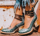Gigi - Multi-Strap Heels with Chunky Sole — view 9