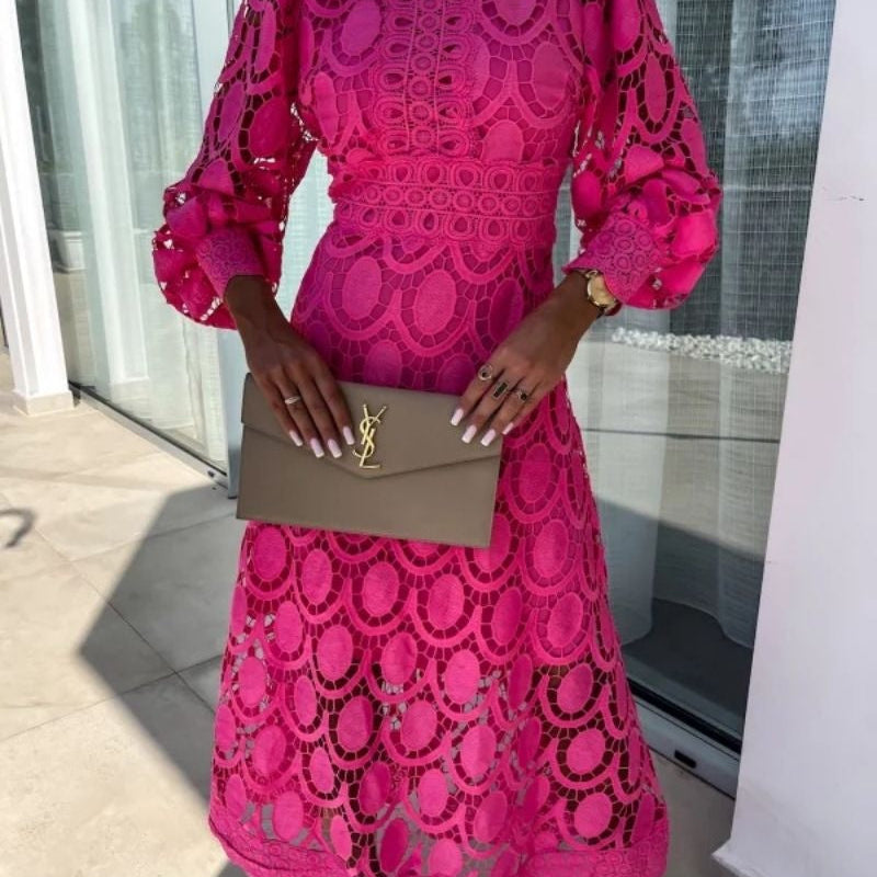 Esme™ | Elegant Lace Midi Dress