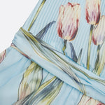 Nikau - Elegant Tulip Print V-neck Maxi Dress — view 8