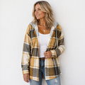 Kate | Checked Hooded Jacket — view 3