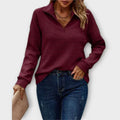 Kate - Elegant Knit Sweater — view 5