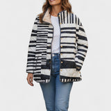 Uma™ | Quilted Jacket in Stripe Mix — view 2