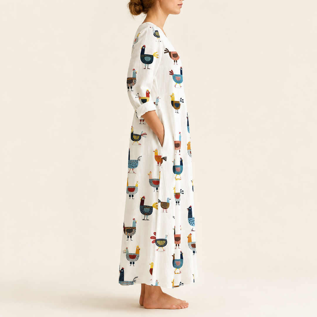 April – Long Boho Dress — view 3