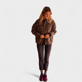 Rosa - Modern Leopard Print Coat — view 4