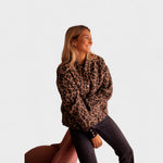 Rosa - Modern Leopard Print Coat — view 6