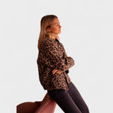 Rosa - Modern Leopard Print Coat — view 7