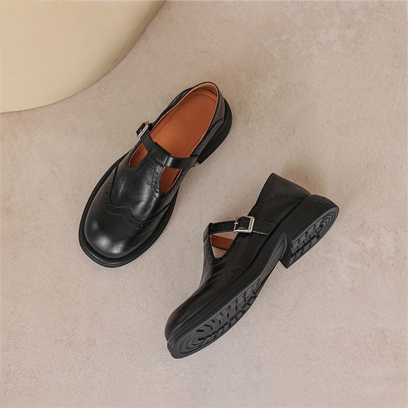 Vela - Premium Leather Mary Jane Shoes — view 10