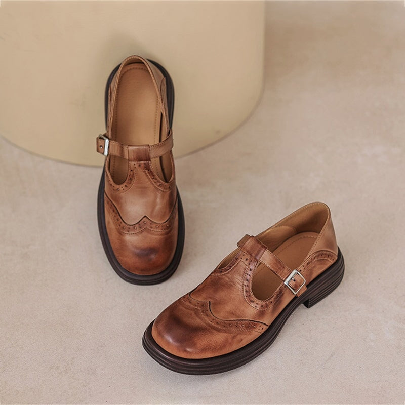 Vela - Premium Leather Mary Jane Shoes — view 5