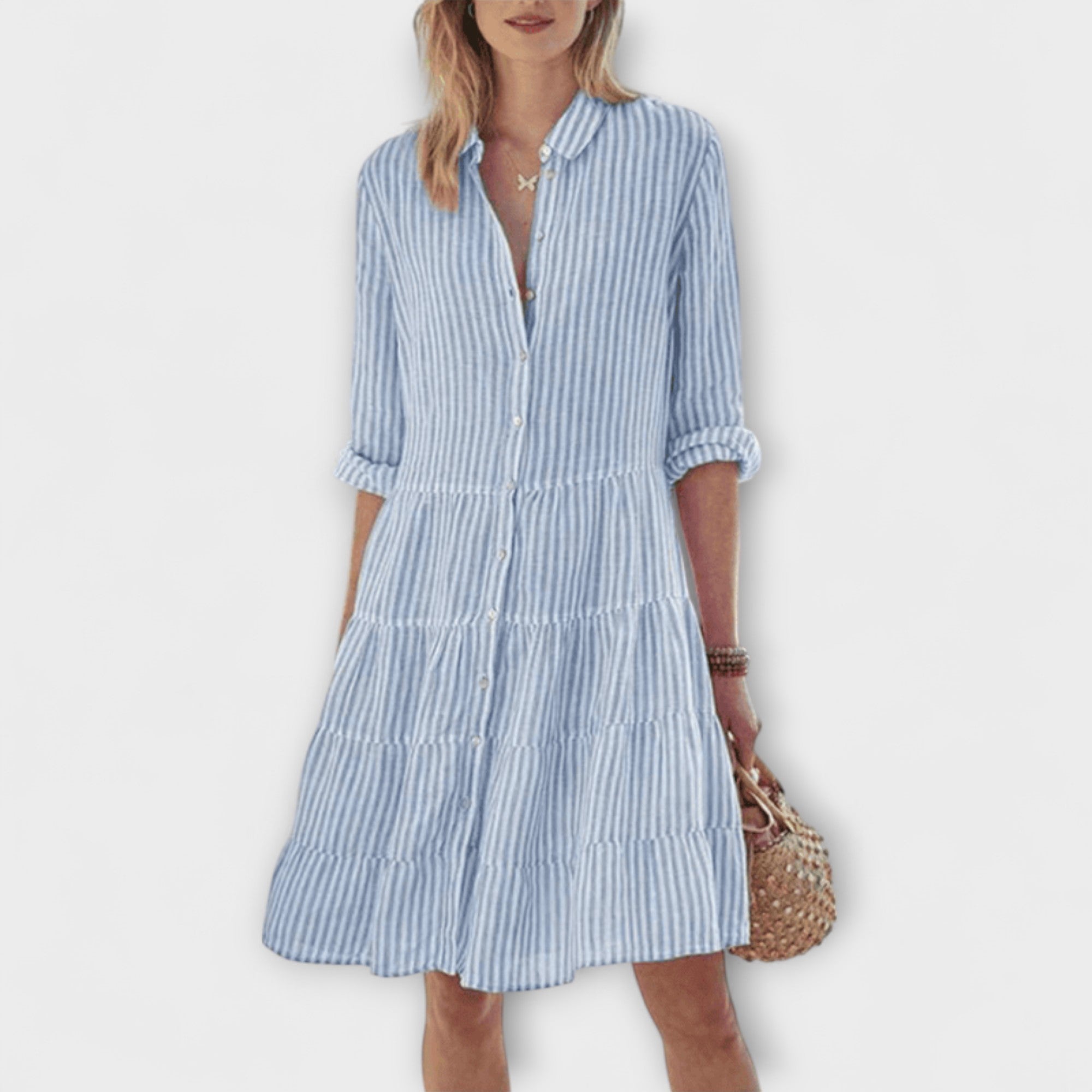 Nadie - Lightweight Striped Dress — view 4