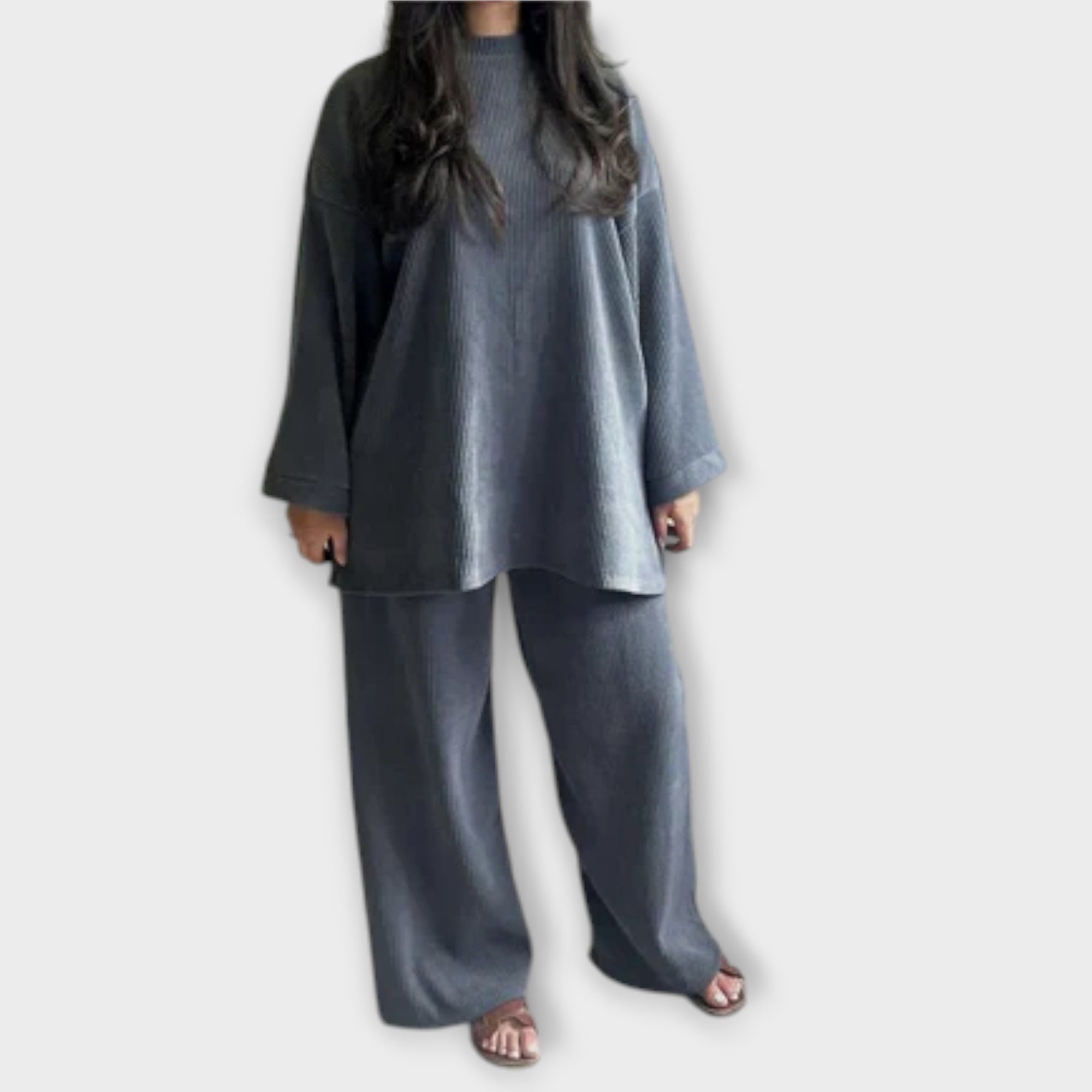 Ingrid - Plus Size Ribbed Set — view 4