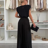 Marian - Elegant Pleated Ensemble — view 4