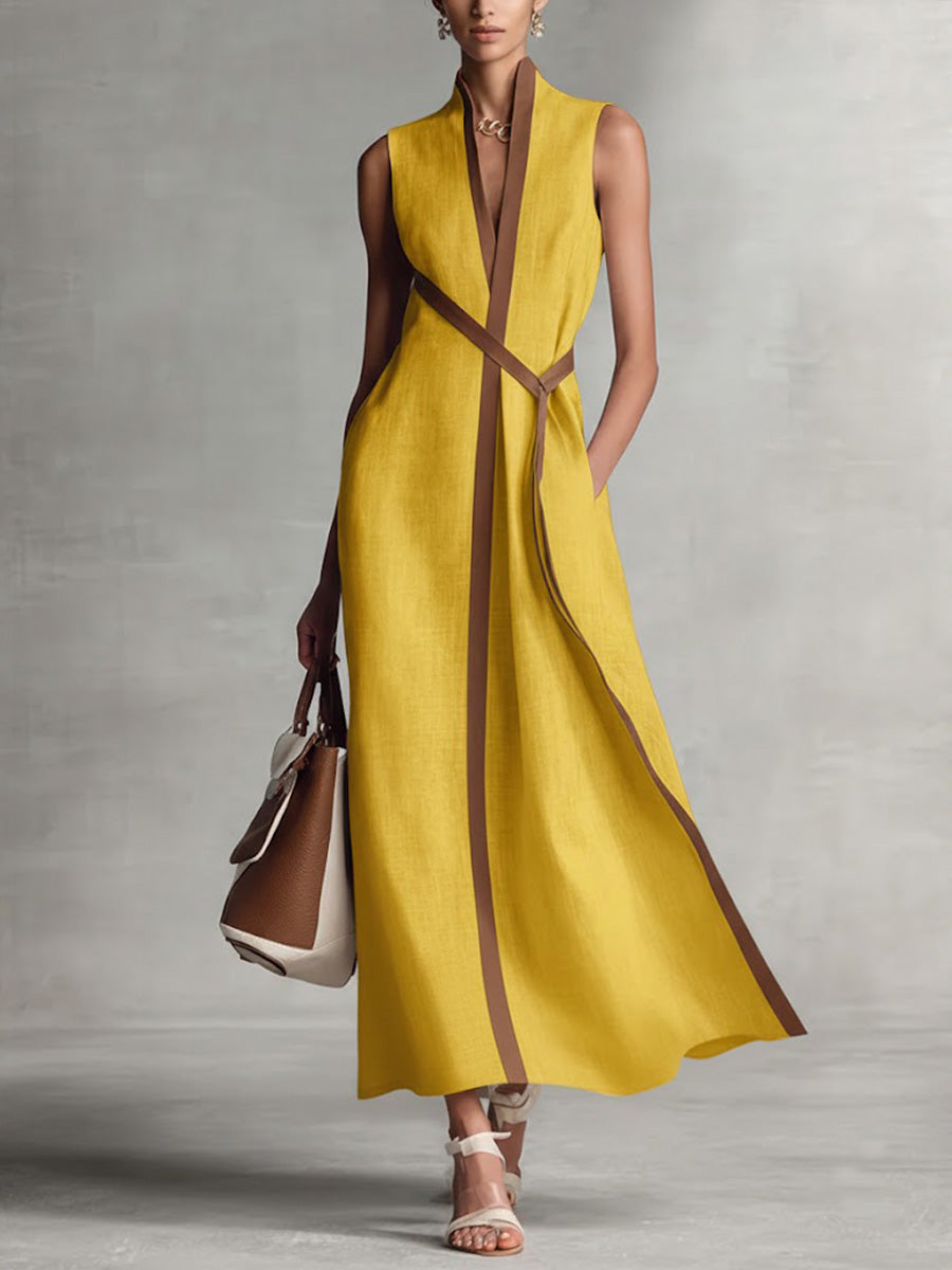 Harper - Sleeveless Wrap Maxi Dress — view 2