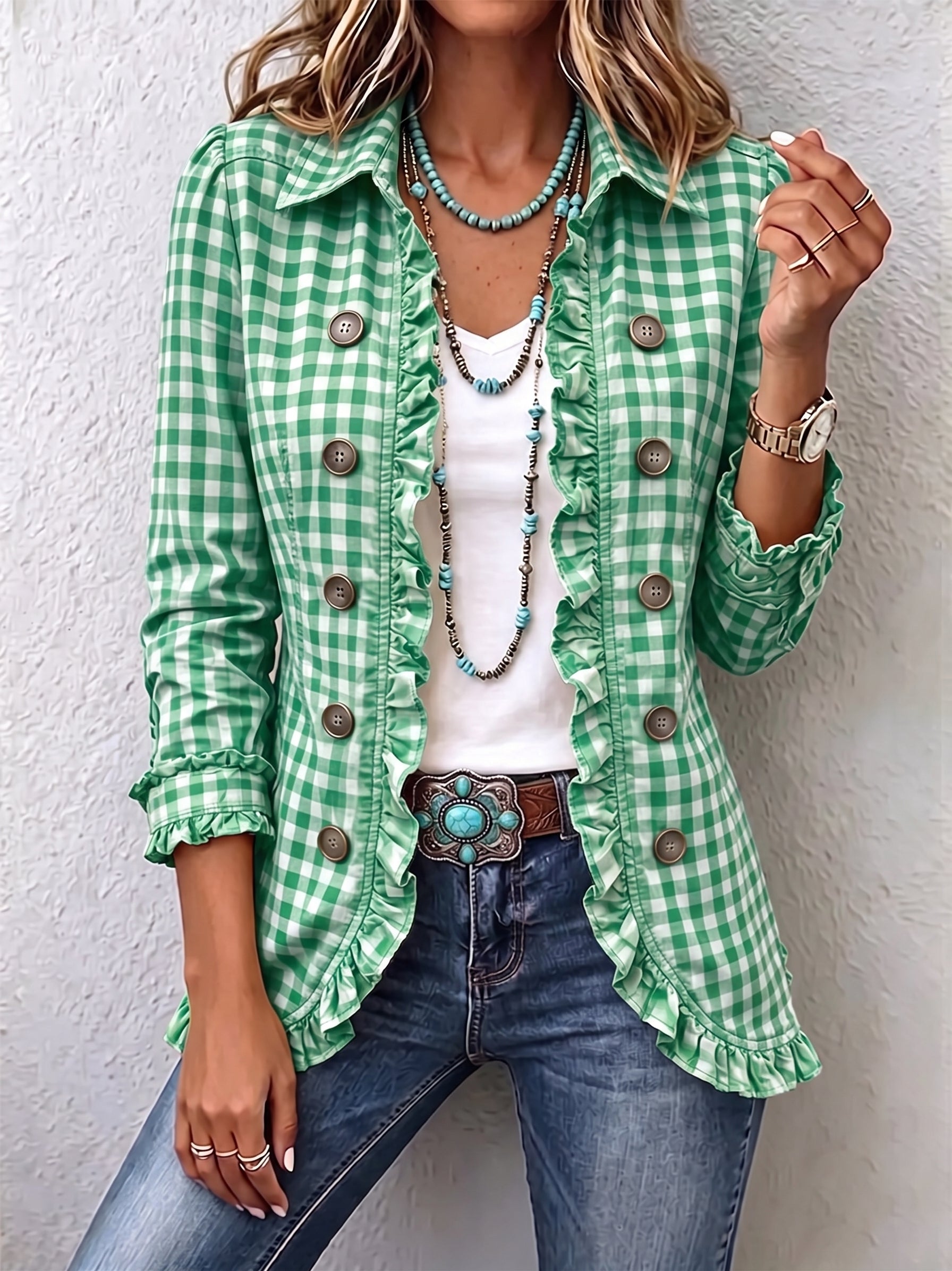 Erin™ | Vichy Check Blazer — view 7