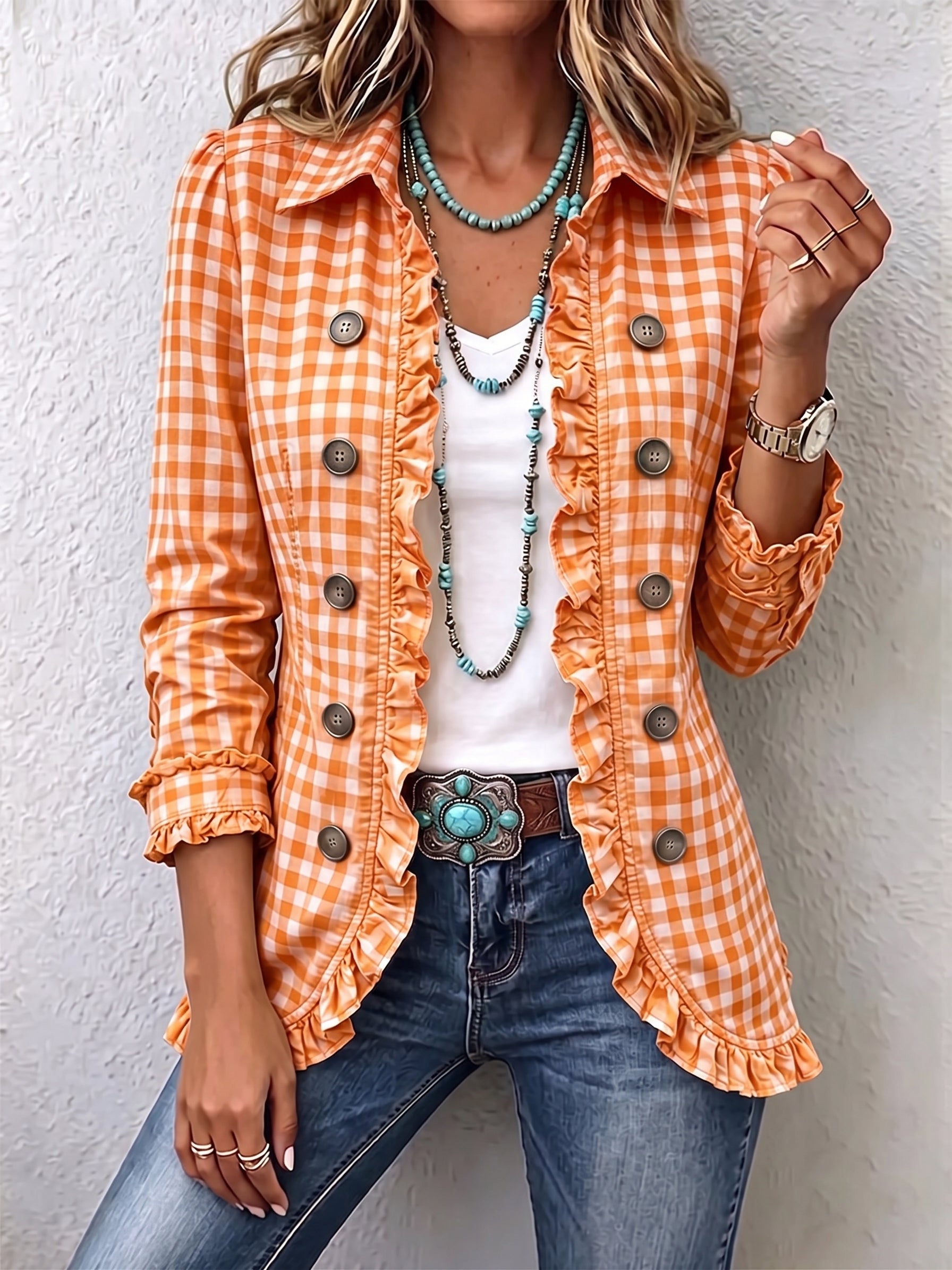 Erin™ | Vichy Check Blazer — view 6