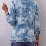 Kahu™ | Light Blue Blazer with Batik Effect