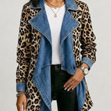 Sydney™ | Cascading Jacket with Leopard Print