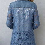Doris™ | Blazer with Openwork Flowers
