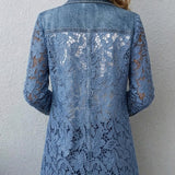 Doris™ | Blazer with Openwork Flowers