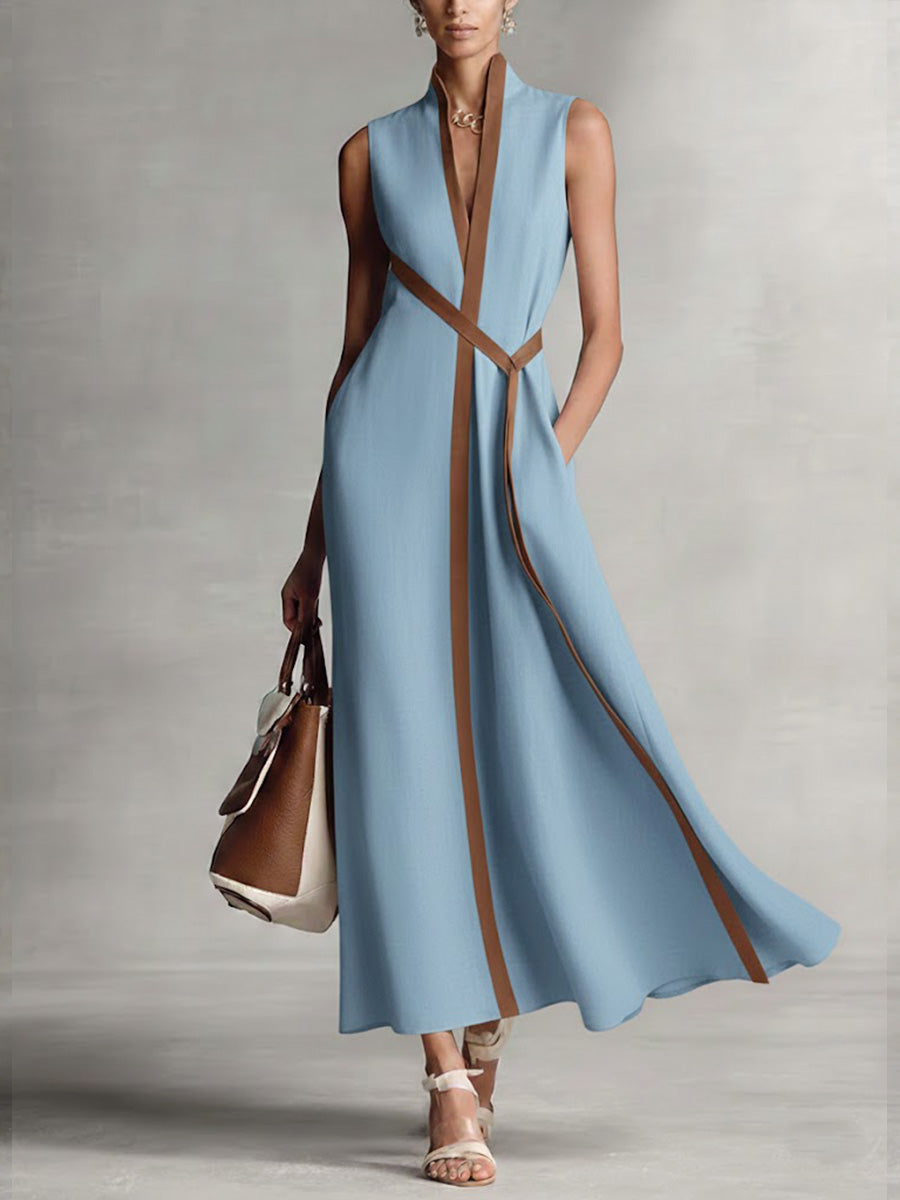 Harper - Sleeveless Wrap Maxi Dress — view 3