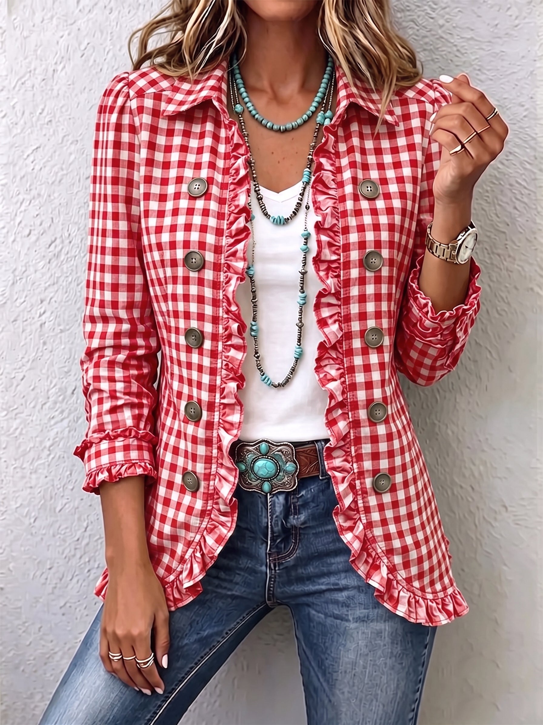 Erin™ | Vichy Check Blazer — view 5