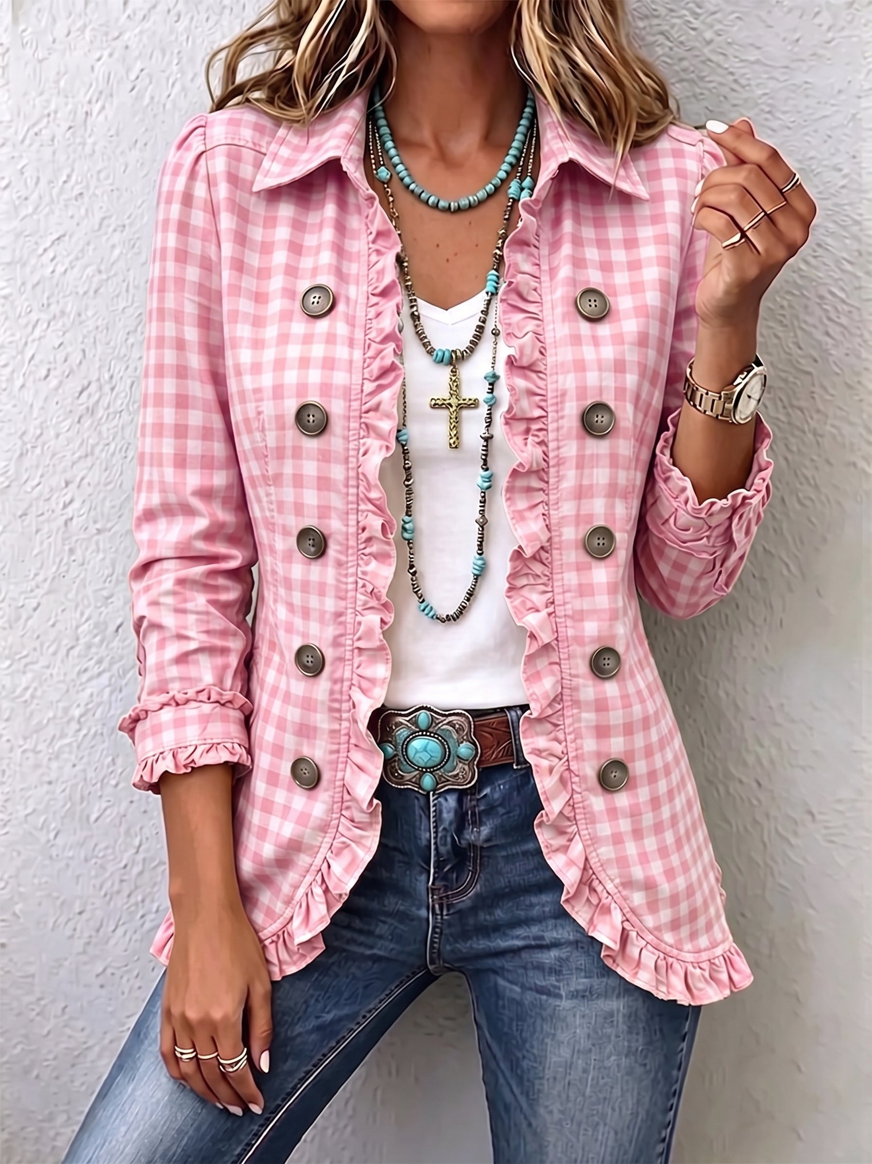 Erin™ | Vichy Check Blazer — view 3