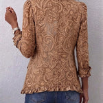 Heidi™ | Blazer in Caramel with Ornaments