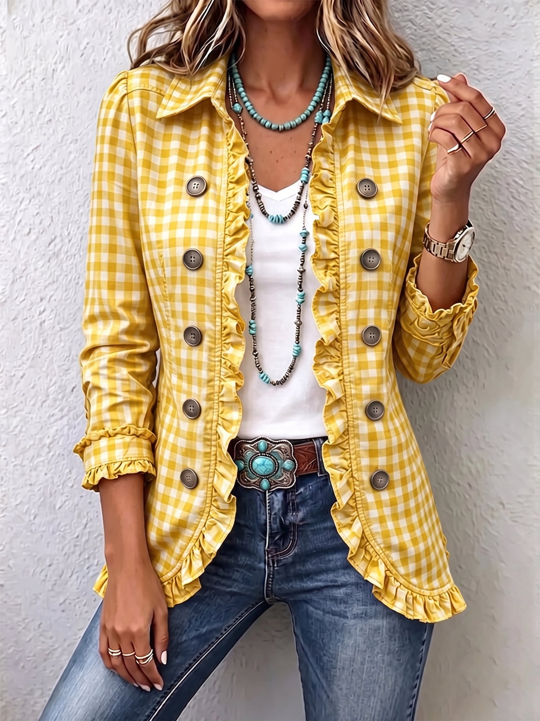 Erin™ | Vichy Check Blazer — view 4