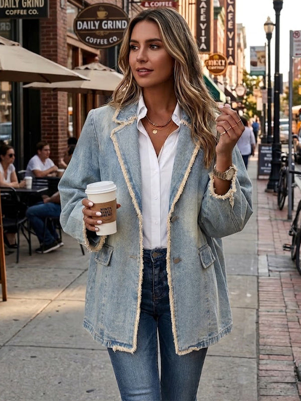 Rita™ | Oversized Blazer in Washed Look