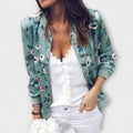 Kararaina - Elegant Floral Bomber Jacket — view 2