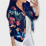 Kararaina - Elegant Floral Bomber Jacket — view 6