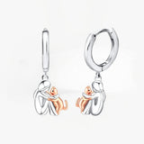 Cat Hug Earring (Round Clasp) — view 4