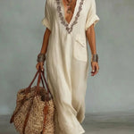 Hiria | Bohemian Maxi Dress with Floral Print — view 6