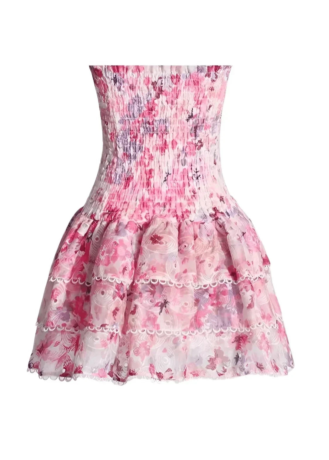 Cecilia - Strapless Floral Dress — view 15