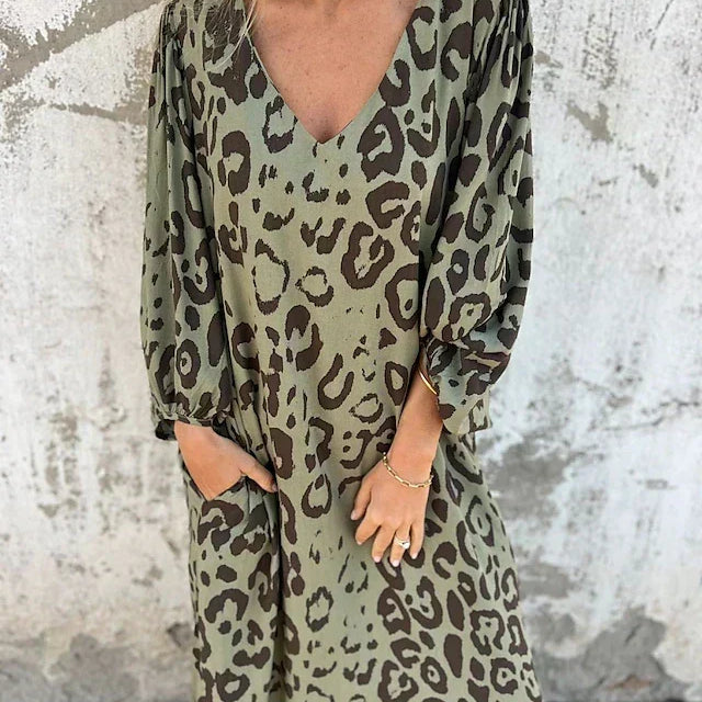 Jessa - Leopard Maxi Dress