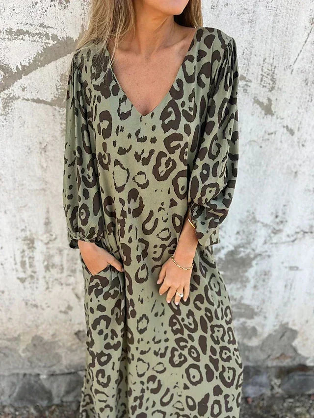 Jessa - Leopard Maxi Dress