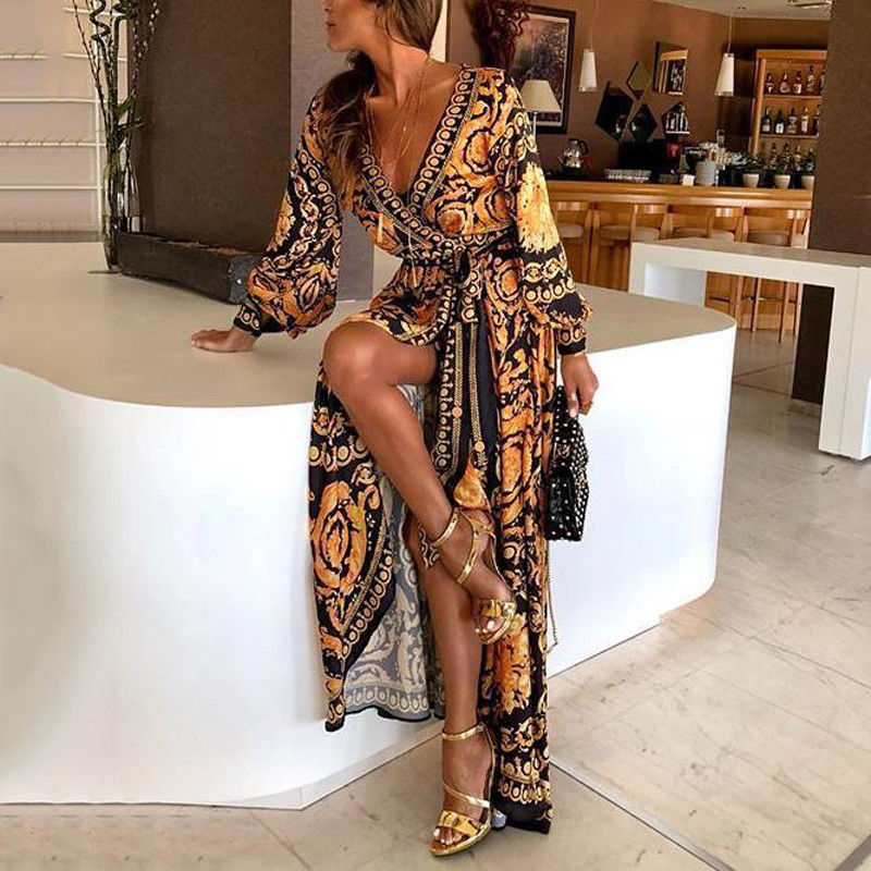 Faye - Boho Printed Dress — view 2