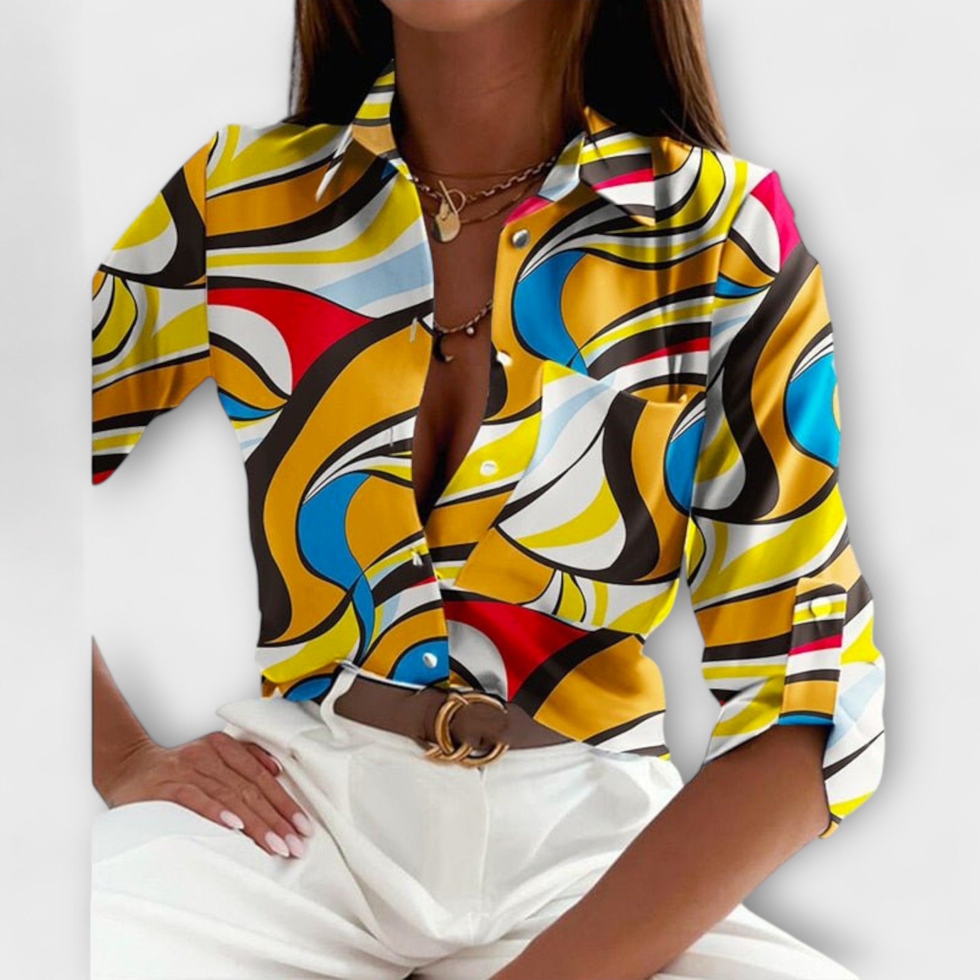 Reihana - Classic Collar Blouse — view 14