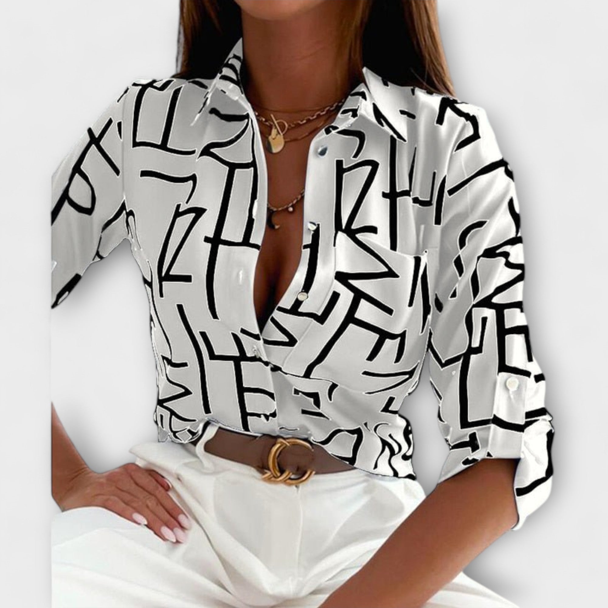 Reihana - Classic Collar Blouse — view 3