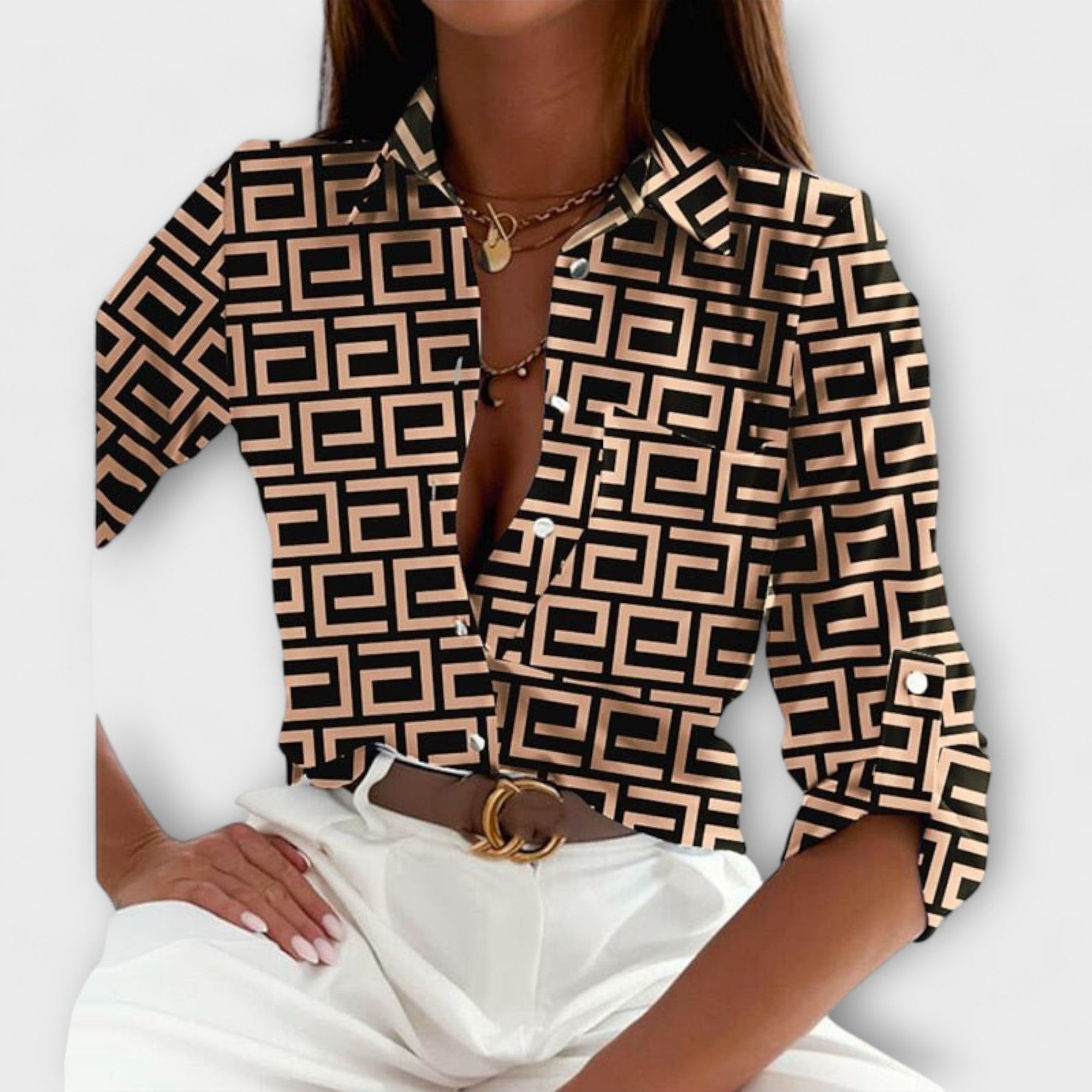 Reihana - Classic Collar Blouse — view 11