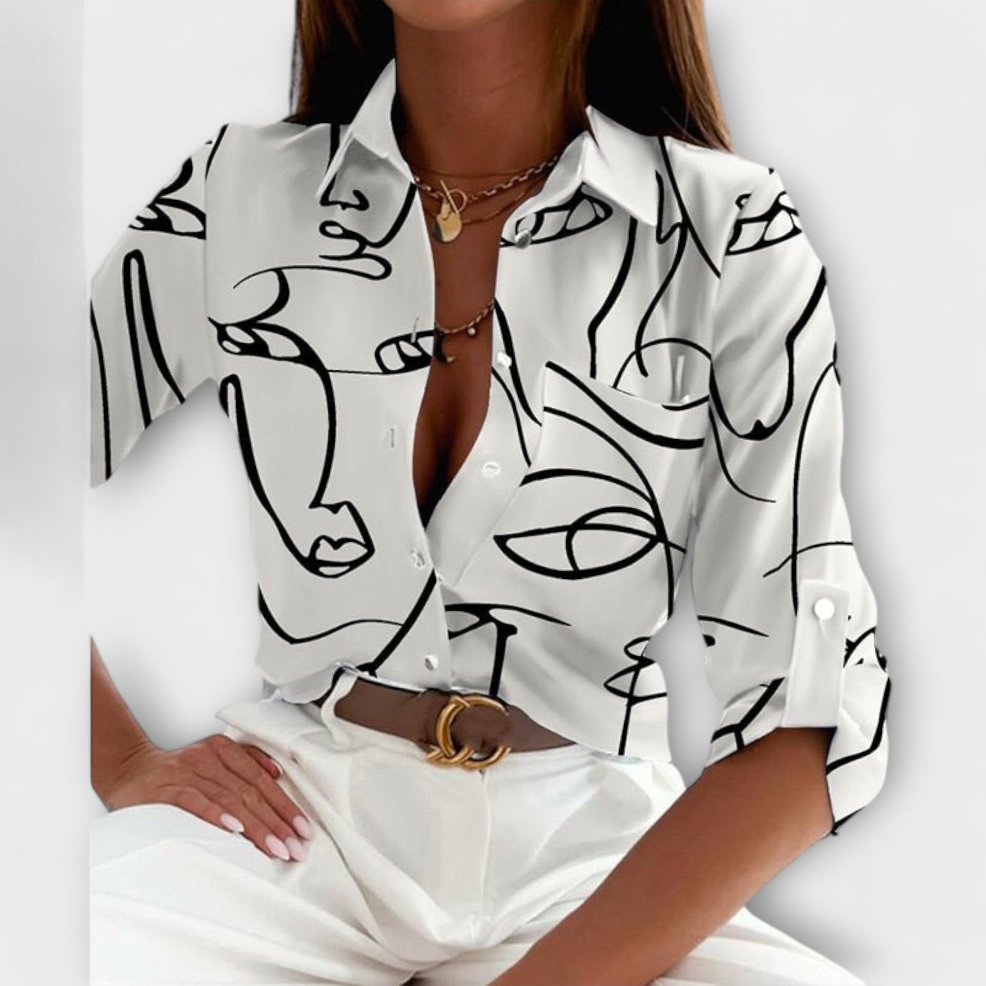 Reihana - Classic Collar Blouse — view 15