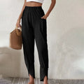 Essari - Pants with Slit Hem — view 2